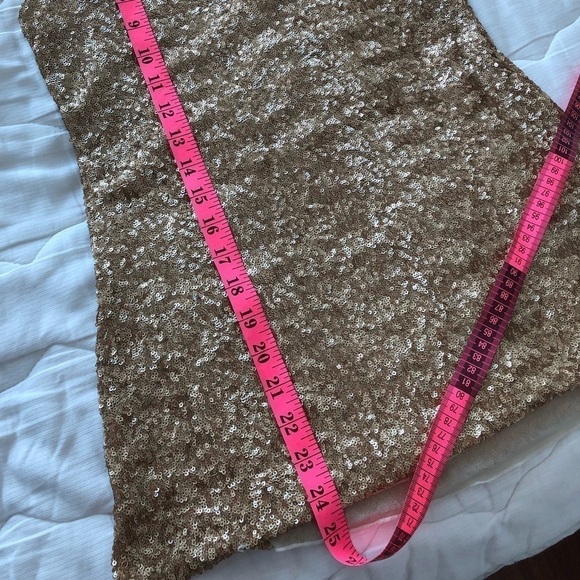 Boston Proper Gold Sequined Top Size XS - Picture 13 of 14